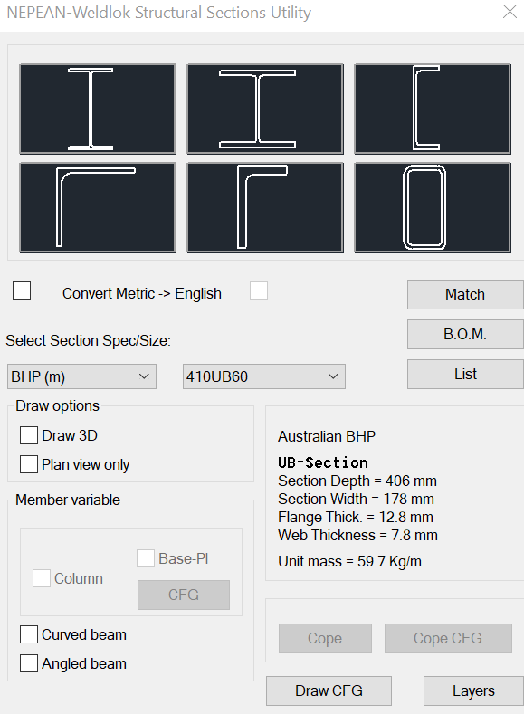NEPEAN-Weldlok Structural Steel Shapes