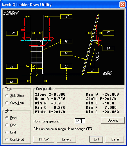 Mech-Q Ladders software