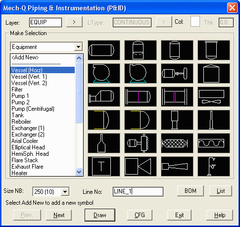 Mech-Q P&ID software