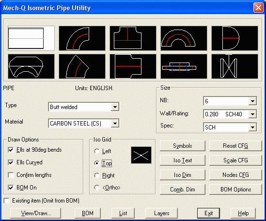 Mech Q Piping Cad Software